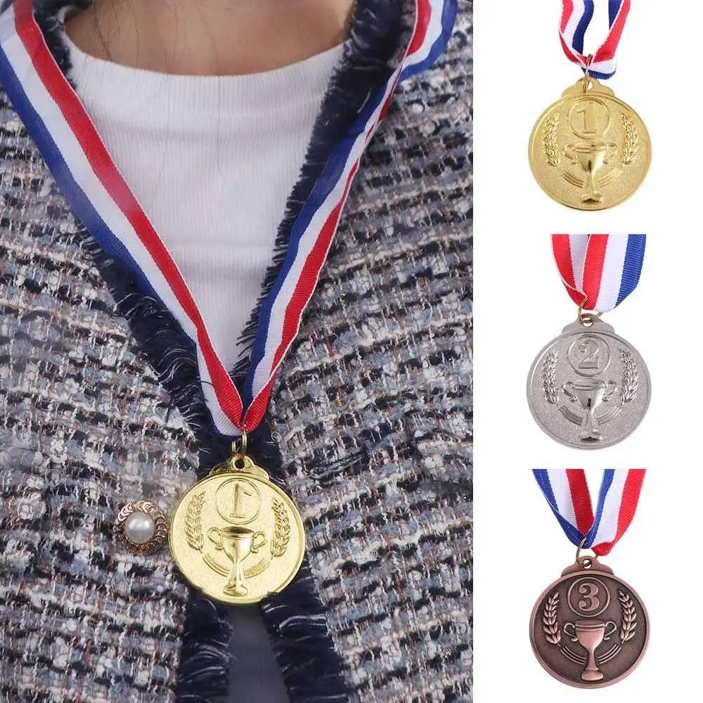 Winner Reward Gold Silver Bronze Medals Dancing Swimming Zinc Alloy Award Medals Running Sports Game Competition Rewards