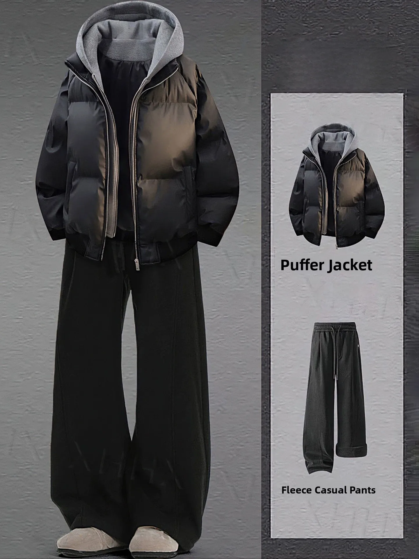 

Мужская зимняя куртка American Style из искусственной кожи с капюшоном, утепленная пухом и хлопком, на молнии, утолщенная, теплая верхняя одежда