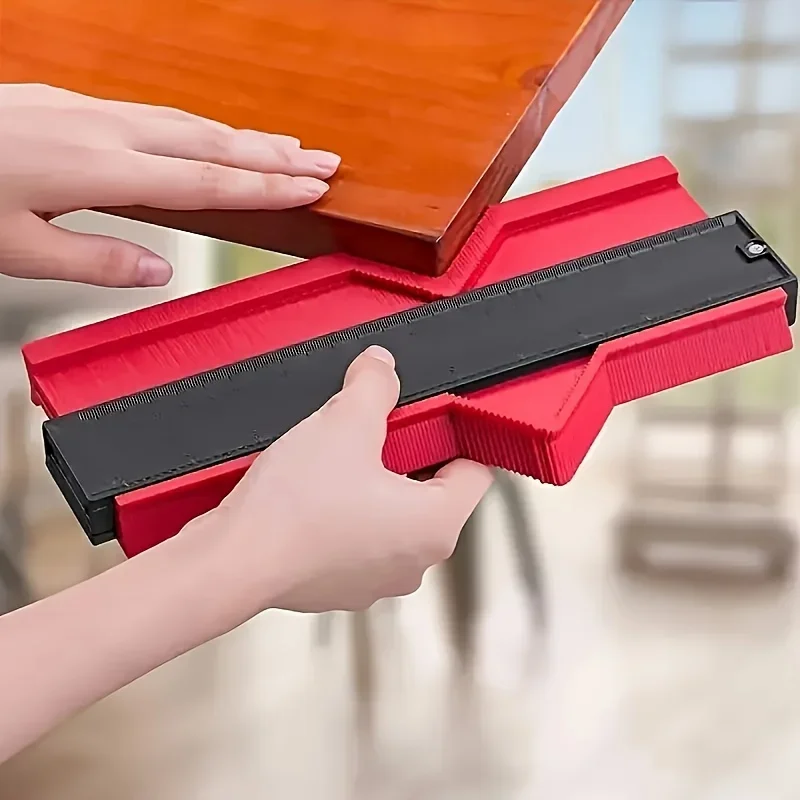 Contour Gauge Measuring Ruler - Multifunctional Plastic Profile Tool for Geometry, Woodworking & Irregular Shape Duplicator
