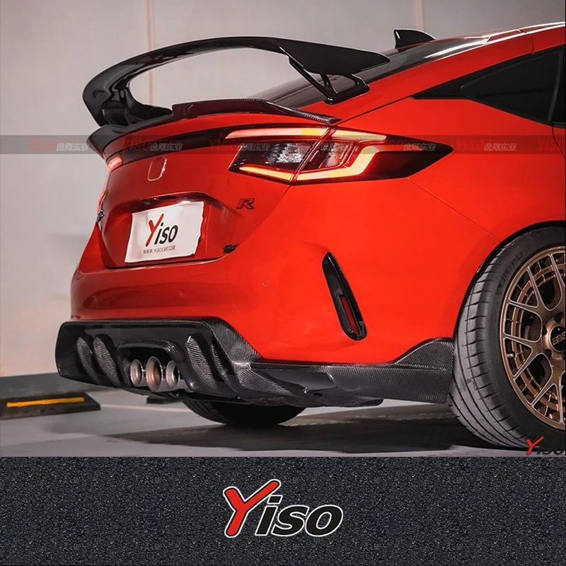 

Подходит для TypeR FL5 из углеродного волокна ADR, задний спойлер, модифицированный герметик, диффузор для губ заднего спойлера