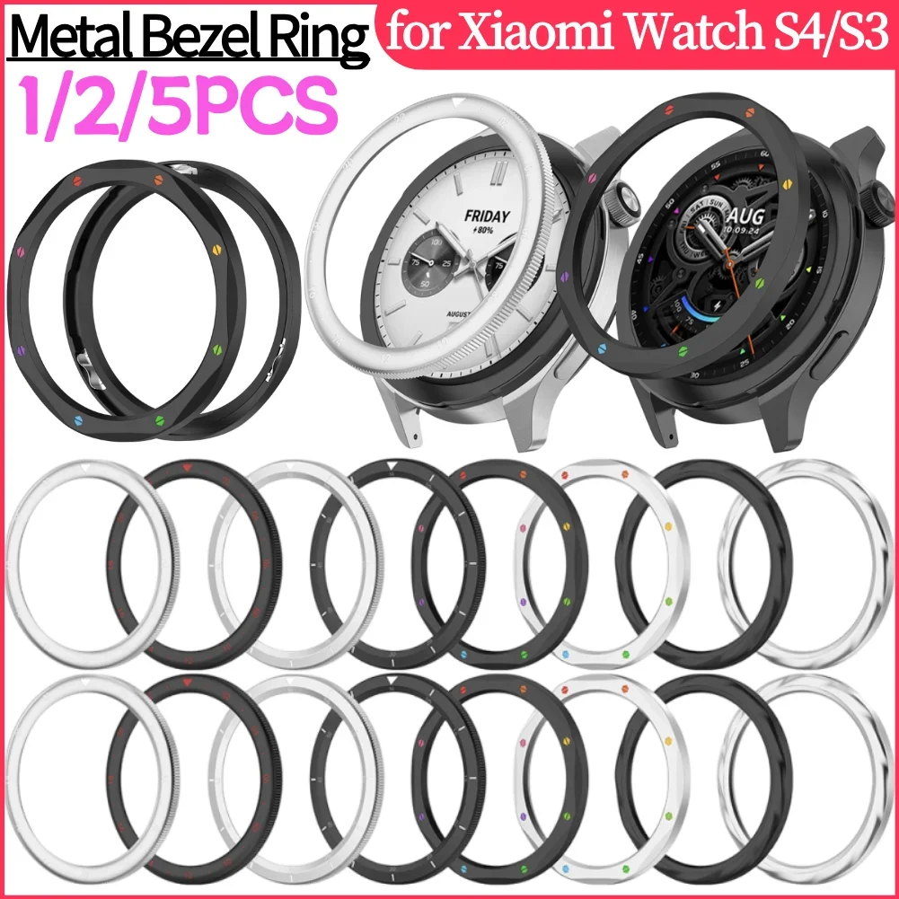 

Металлический ободок, сменный чехол, кольцо, закаленная пленка, металлический ободок для часов Xiaomi Watch S4/S3 для Xiaomi Watch S4 ESIM/S3 ESIM