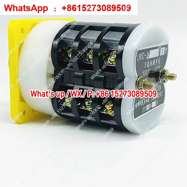 LW5-16/3 مفتاح نقل الجمع، تحويل الجهد الكهربائي اختيار تحميل 16A 3 التروس 3 أقسام للأمام والخلف