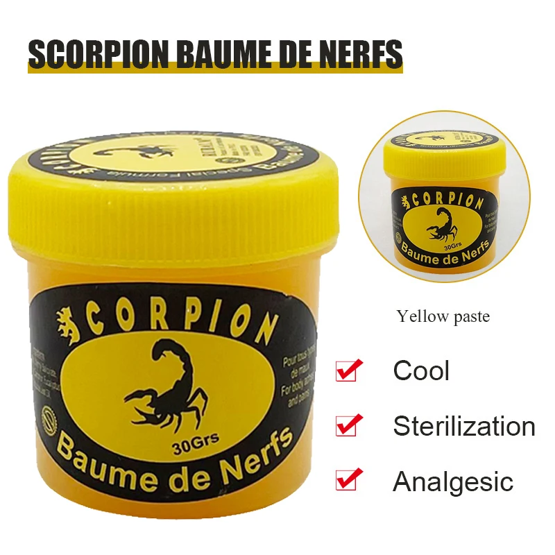 30g-100g Scorpion ointment for treating joint pain, knees, waist, back, and spine, relieving soreness and recovering from pain