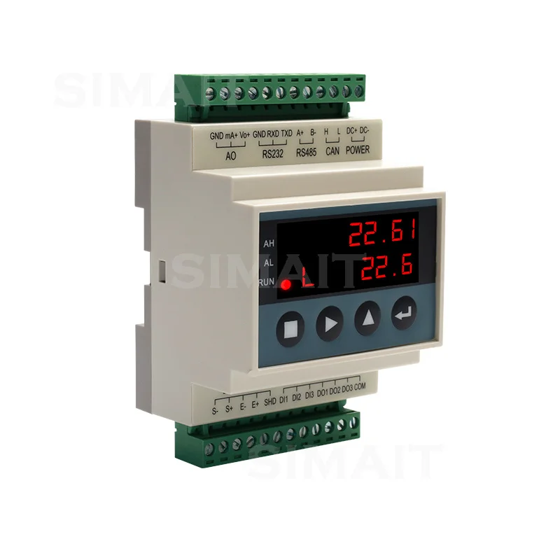Rail Type Weight Amplifier Weighing Sensor Module Analog Pressure Display Instrument PLC Compatible