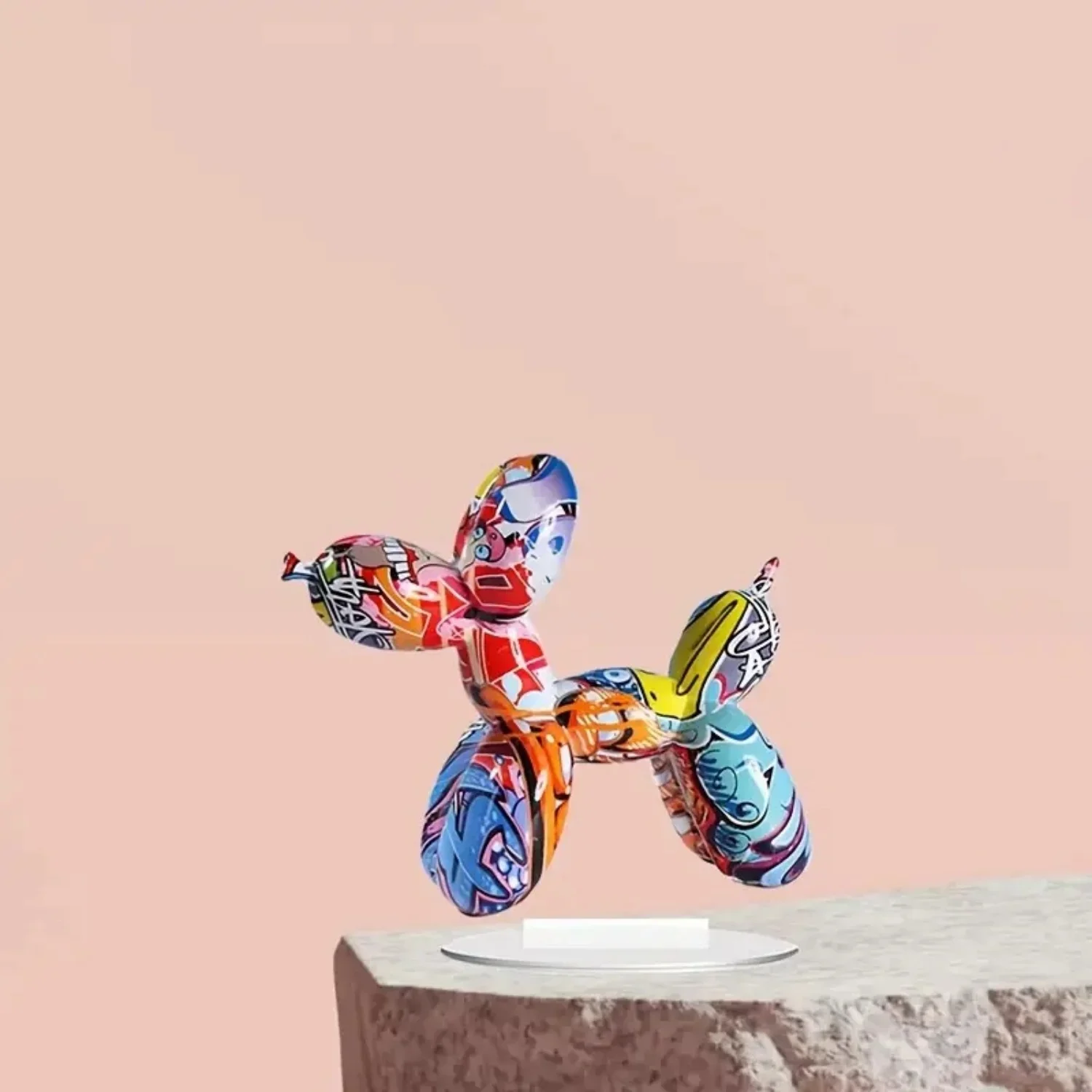 تمثال كلب جرو كرتوني، تمثال أكريليك مسطح 2D، المنزل، المكتب، الاستوديو، المقهى، الغرفة، علبة العرض، زخرفة الطاولة، هدية ديكور سطح المكتب