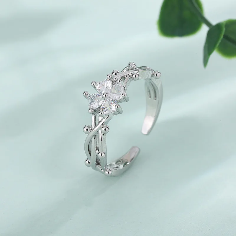 

925 Sterling Silver Wrap Zircon Crown Women's Rings Wedding Beautiful High Quality Jewelry Wholesale Jewellery Moneys 925