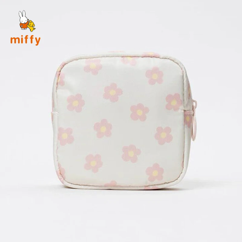 카와이 미피 보관 가방 핑크와 블루 꽃 크리 에이 티브 동전 지갑 다기능 패션 핸드백 애니메이션 액세서리 소녀 선물