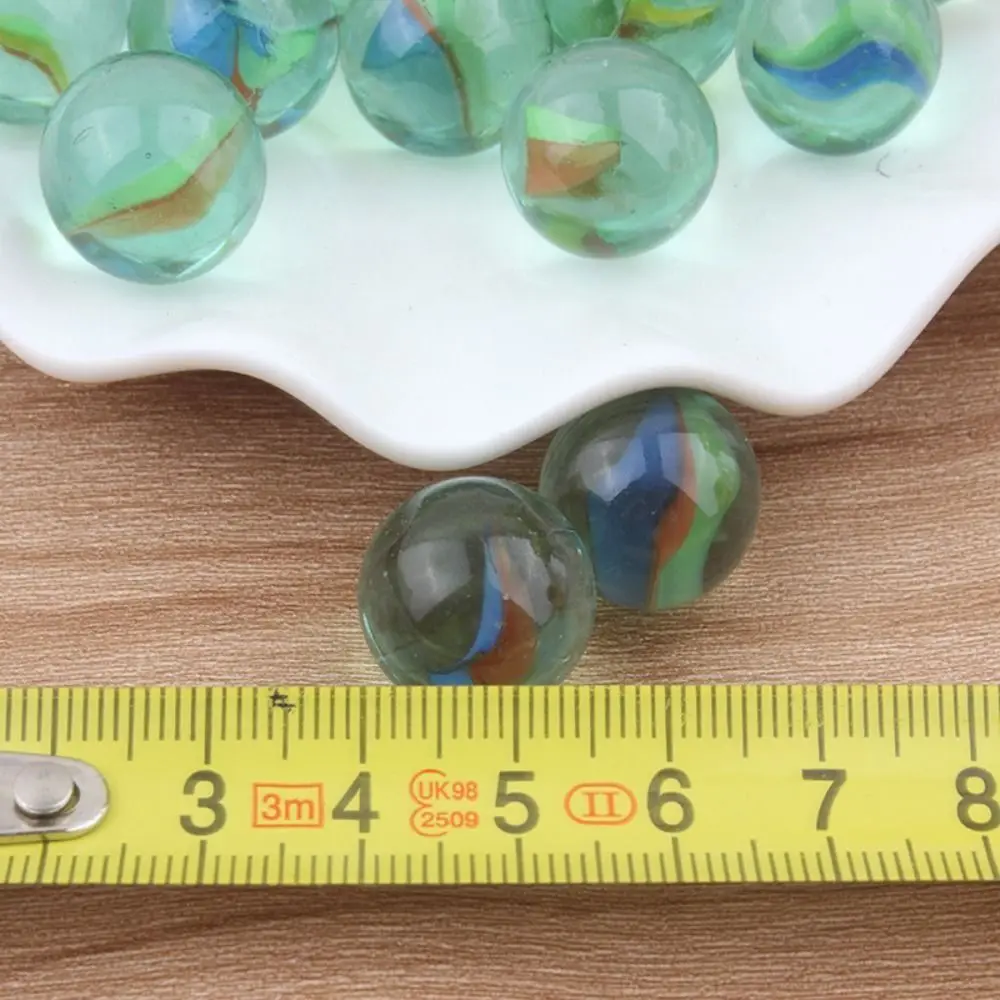 แก้วหินอ่อนที่มีสีสันสำหรับเด็กการเล่นเกมแบบดั้งเดิมของเล่นโซลิแทร์ที่สนุกการตกแต่งบ้านเติมแจกันและถังปลา