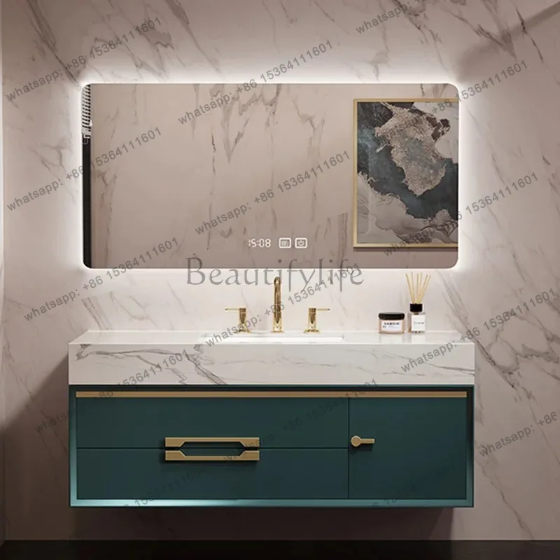 YJ Design European Bathroom Cabinet Drawers Organizers Display Storage Bathroom Cabinet Mirror Luxury Mobile Da Bagno Furniture