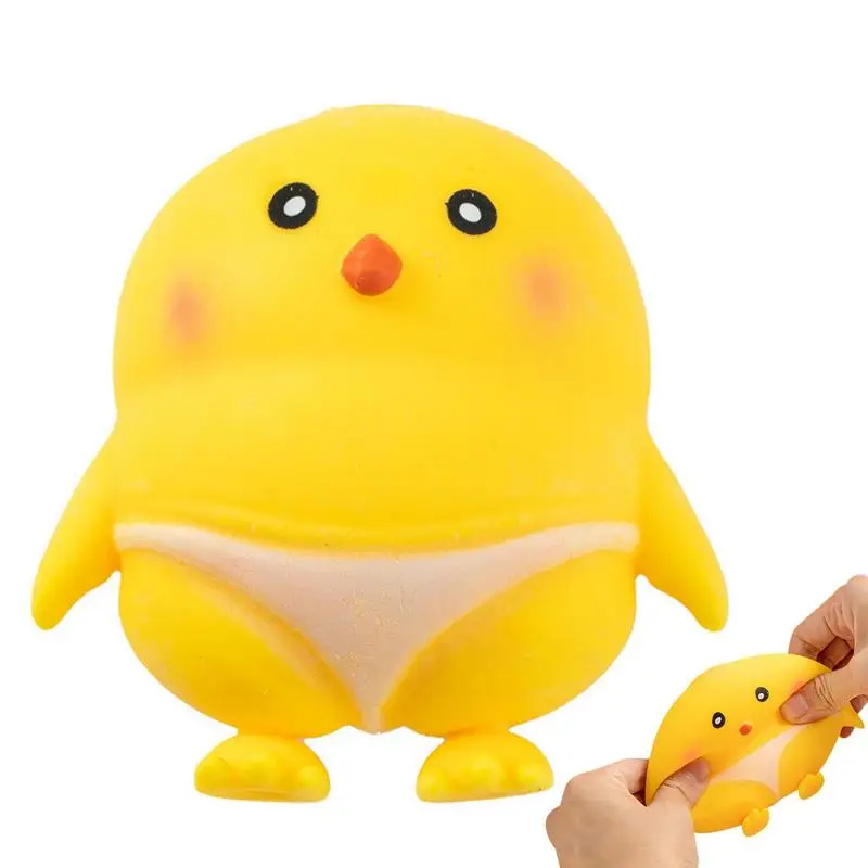 

Cute chick Squeeze Toy Small Chicken Stress Relief Fidget Toy Comfortable Animal Stretch Toys For Families Friends Children