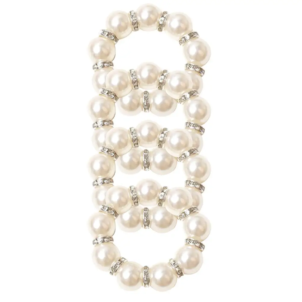 

4 Pcs Napkin Rings Pearl Design Banquet Decorative Party Supplies Elegant Wedding Home Dining Table Decor Kitchen Bar