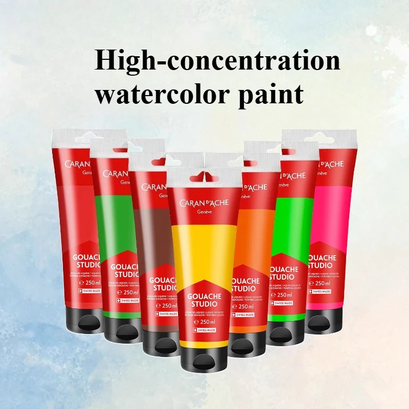 250ml Watercolor Paints Students Art Class Painting Creation Graffiti Painting Outdoor Sketching Portable Watercolor Paints