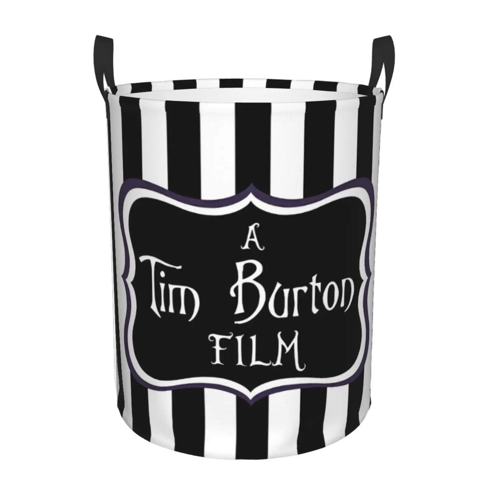 Pattern printing Custom A Tim Burton Film Laundry Basket Foldable Large Clothes Storage Bin Horror Fantasy Movie Baby Hamper