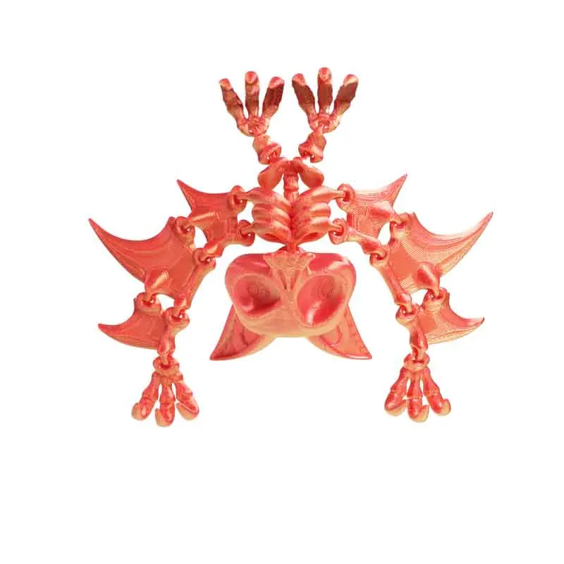 3D Printed Bat King Ornament Cartoon Desktop Ornament 3d Printed Animals Home Office Craft Printed Figures Christmas Gifts