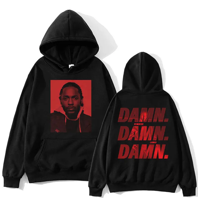 

Rapper Kendrick Lamar Retro Hoodie DAMN To Pimp A Butterfly Mr. Morale & The Big Steppers Sweatshirt Hip Hop Loose Men Pullover