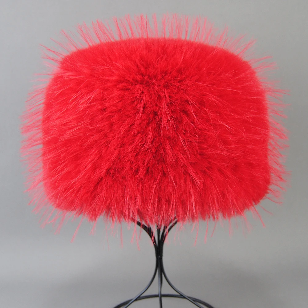 Autumn and Winter 2024 New Women\'s Fashion False Raccoon Fur Cap Russian False Fur Hat False Raccoon Fur Hats Dome Mongolian Hat