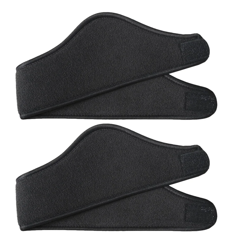 2 Pcs Cold Ear Warmer Headband Men Women Muffs Running Polyester Double-deck