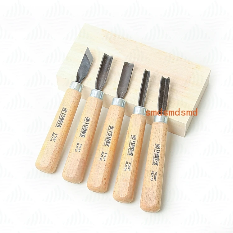 5pcs/set primary carving knife carving carved curve curved V-shaped chisel Czech original