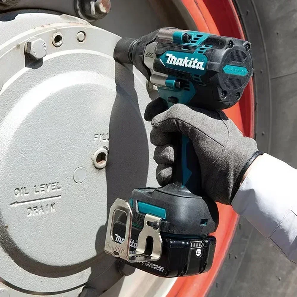 ใหม่【1000N.m】Original Makita DTW700 ประแจผลกระทบไฟฟ้า 1000 N.m แรงบิดสูง 1/2 นิ้วใช้งานร่วมกับแบตเตอรี่ Makita 18V