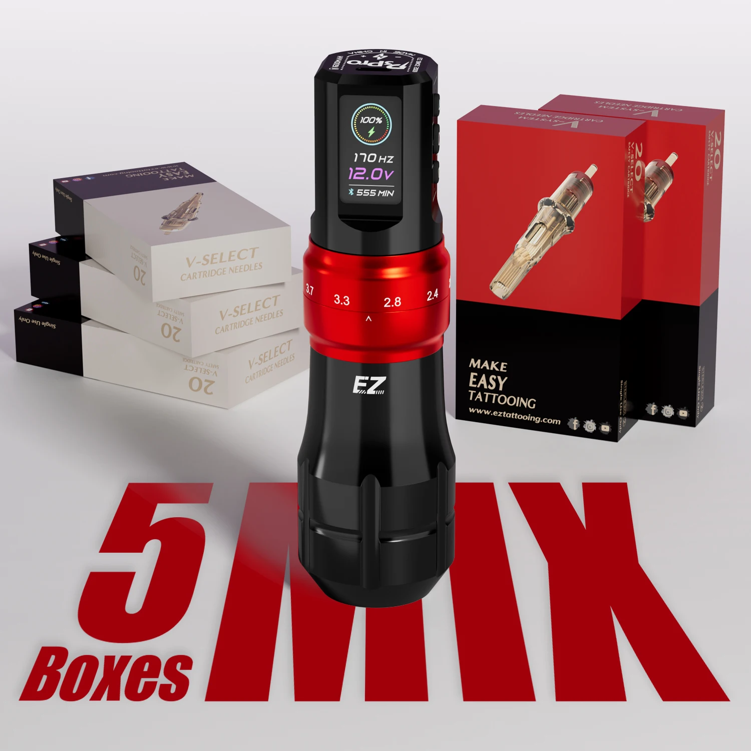 

EZ P3 PRO Ручка для тату-машины VS 100 шт. EZ V Select Cartridge Иглы для татуировки Наборы для татуировки RL MC смешанные размеры Товары для татуировки