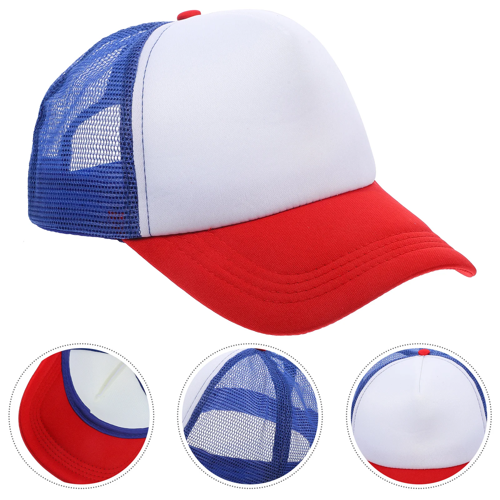 

10Pcs Mesh Sublimation Blank Baseball Hats DIY Heat Transfer Caps Outdoor Summer Unisex Hat Sublimation Hats DIY Blank Hat