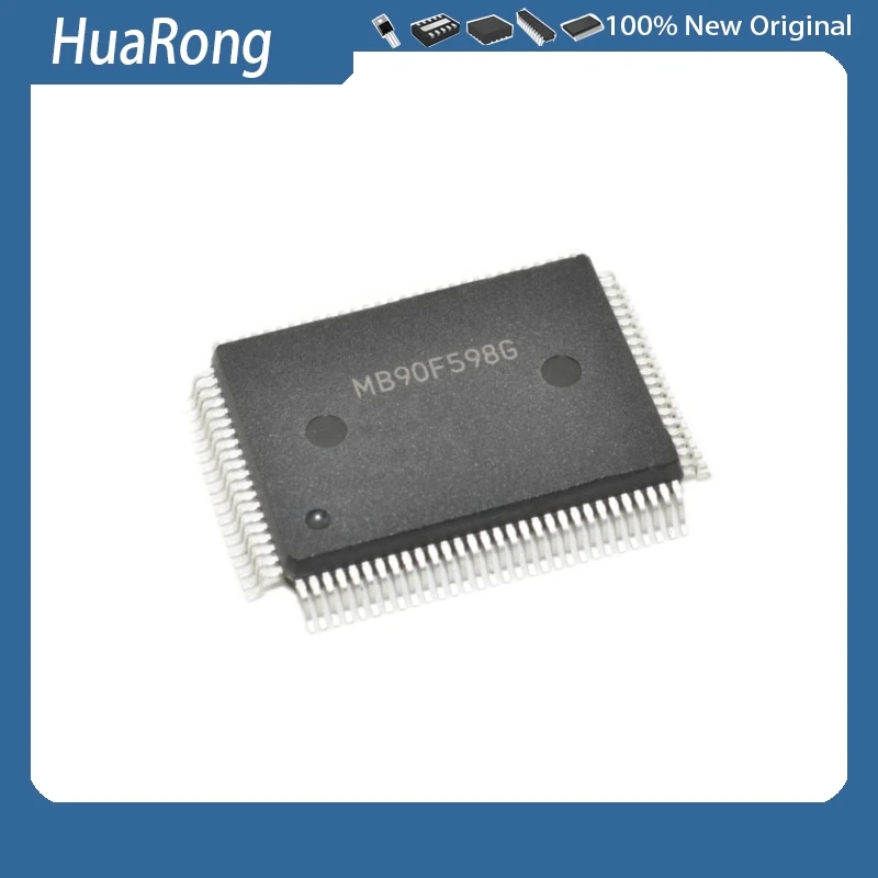 2PCS/LOT  MB90F598G   MB90F598GD   MB90F598    QFP100
