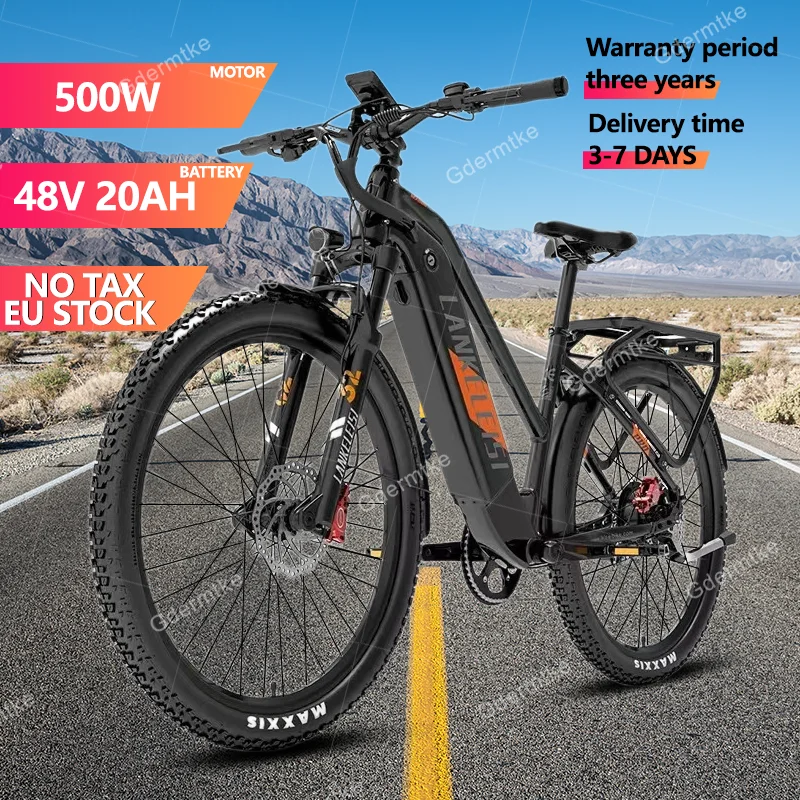 E Bike 500W Powerful Motor 48V20AH Lithium Battery Electric Bicycle Hydraulic Brake 27.5 Inch Tire All Terrain Electric Bike