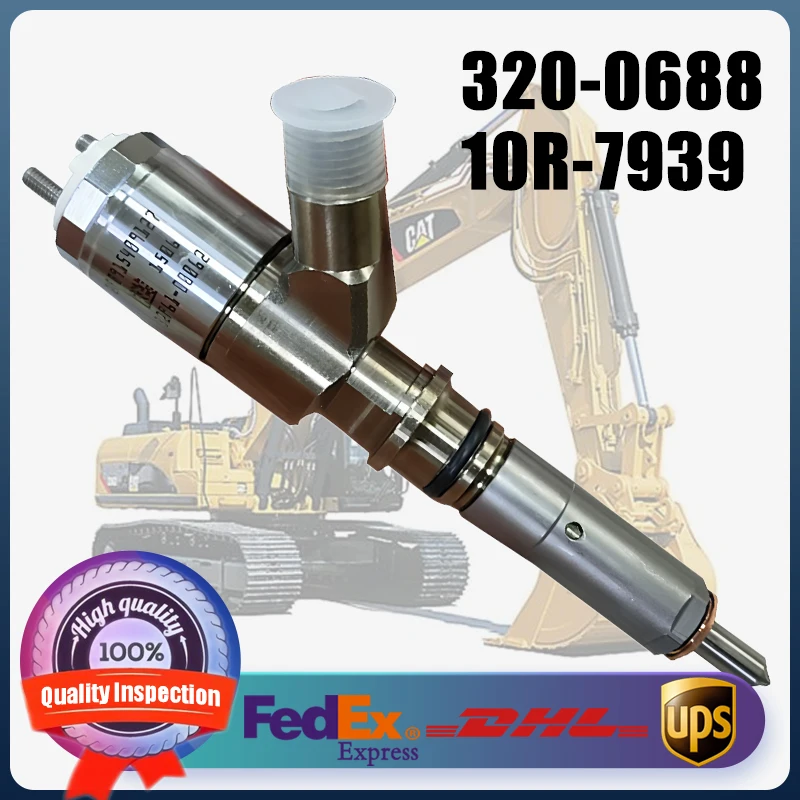 320-0688 10R-7939 Il nuovo iniettore diesel Common Rail 3200688 è adatto per il motore Caterpillar C6.6 928HZ D6N