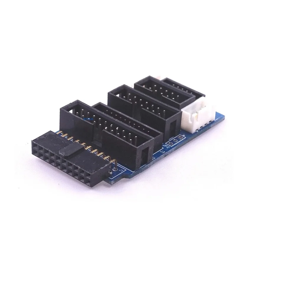 For JLINK V8 J-link V9 Adapter Plate JTAG to SWD Multi-function Converter for ARM STM32 ULINK2 STLINK V2 Switching Board