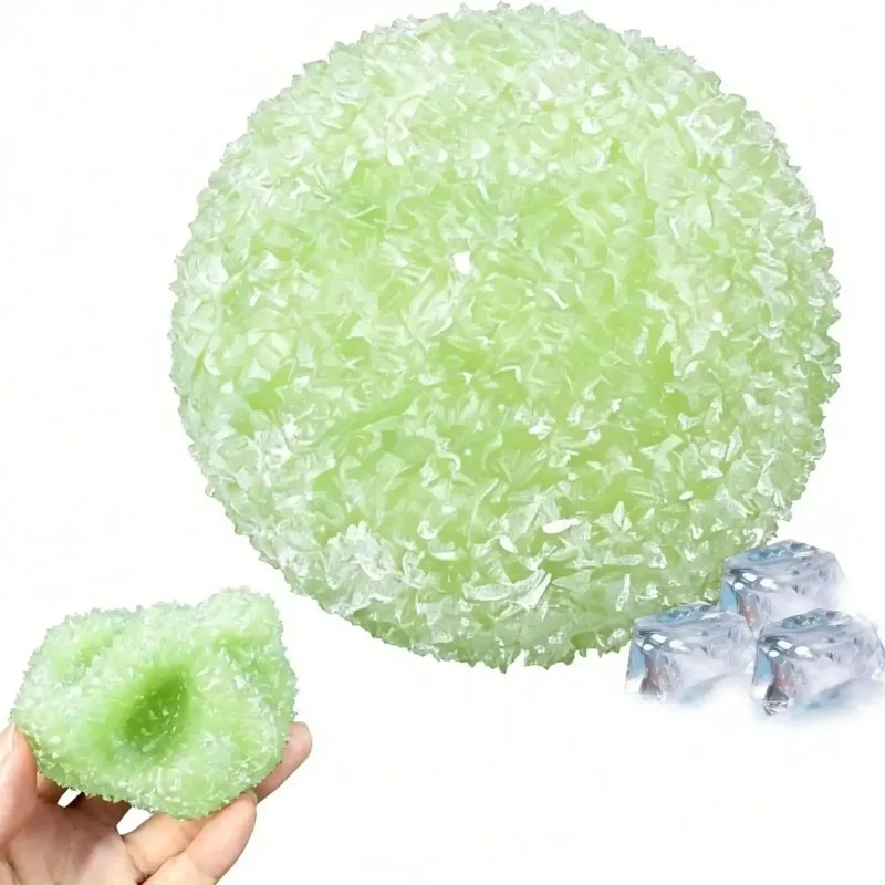 Ice Ball Maltose Squishy Toys Blue Sensory Stress Reliever Toy Simulated Transparent Anti Stress Slow-rebound Decompression Toy
