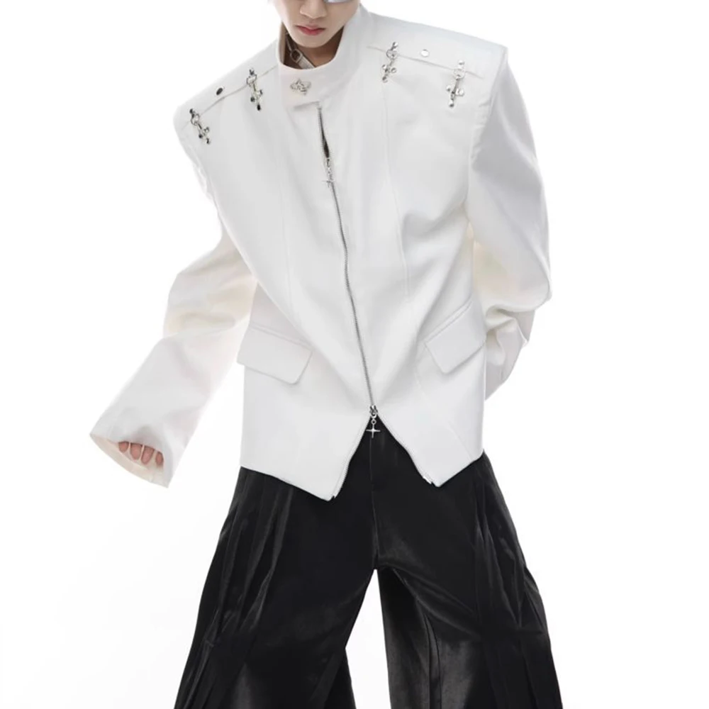 Winter New Men's Deconstructed Long-Sleeve Jacket American Retro Fashion Trendy High Street Casual Loose Simple Men's Tops