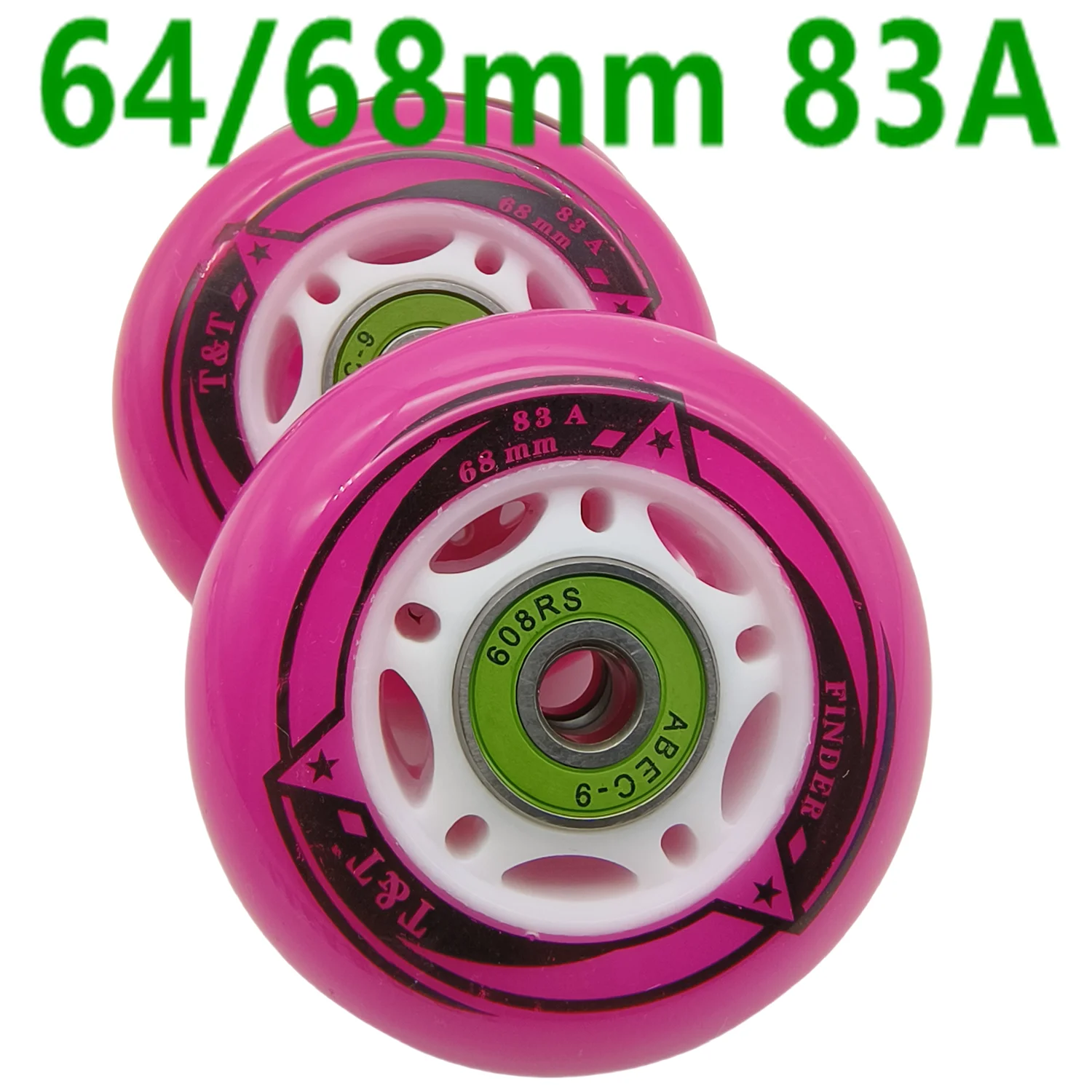 Free shipping roller shoes wheel skate wheel children 64mm 68mm 83A 8wheels/lot