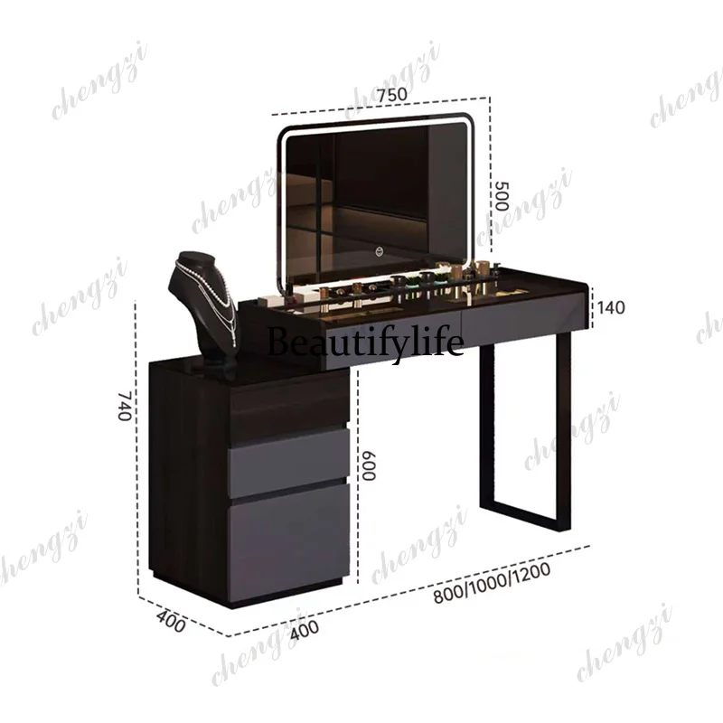 Classic Trendy Nordic Premium Vanity Table Modern Aesthetic Vanity Table Elegant Minimalist Meuble Chambre Bedroom Furniture