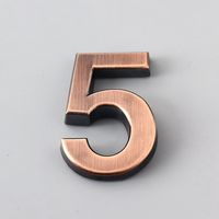 Bronze 0-9 House  Hotel Wall Decor Apartment Building Number Sticker Plate Sign Door  Address Digits Digital Sticker