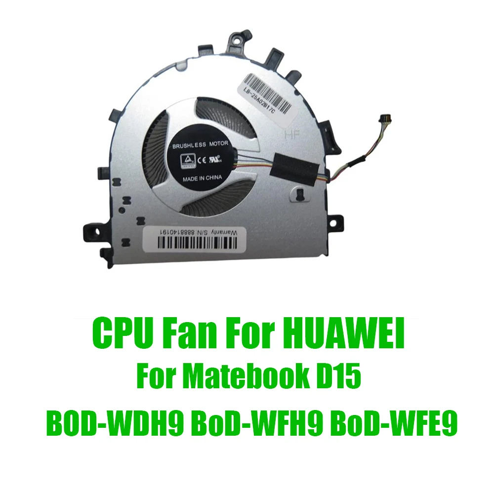 For HUAWEI For Matebook D15 BOD-WDH9 BoD-WFH9 BoD-WFE9 DC5V 0.5A Replacement Laptop CPU Fan