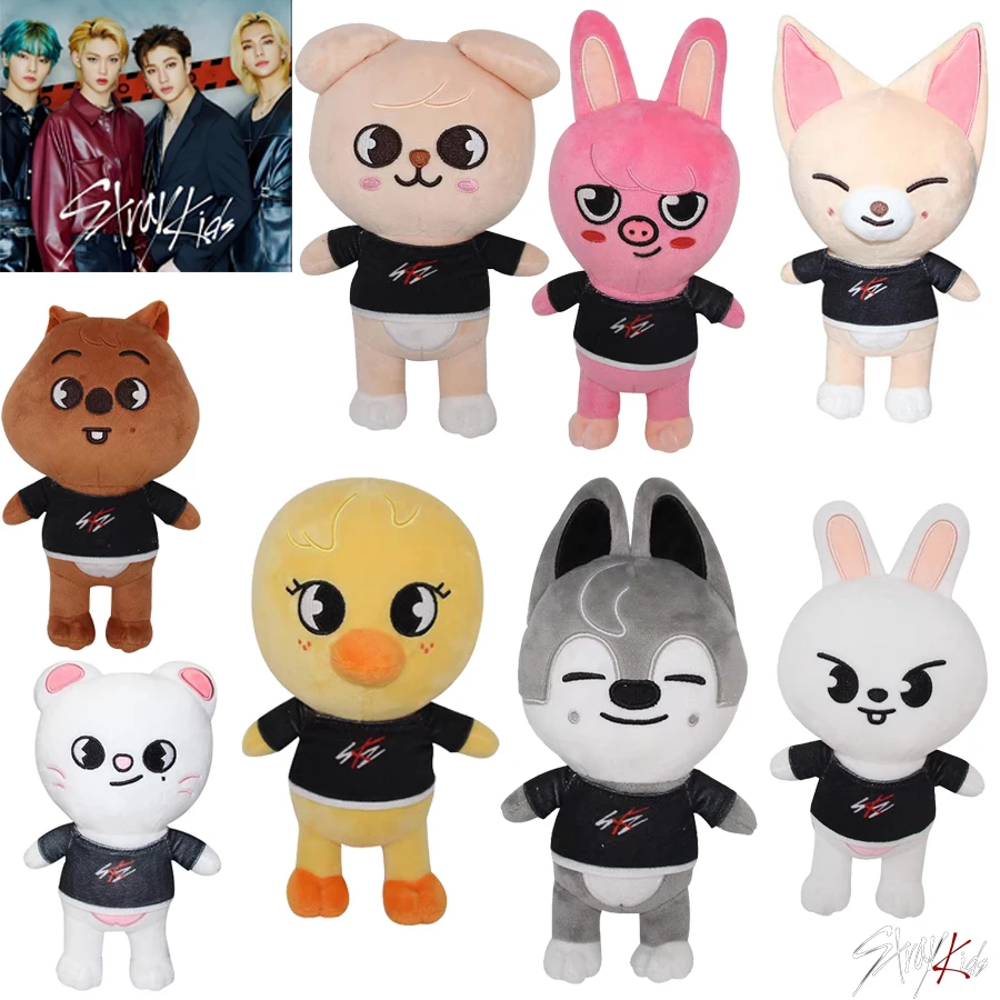 ตุ๊กตาสกซู ของเล่นเคป๊อป สเตรย์คิดส์ ตุ๊กตาการ์ตูน ตุ๊กตาผ้าพลัฌน่ารัก ของเล่นสำหรับเด็กและผู้ใหญ่ แฟนคลับ ลีโนว์ ฮยอนจิน ของขวัญ