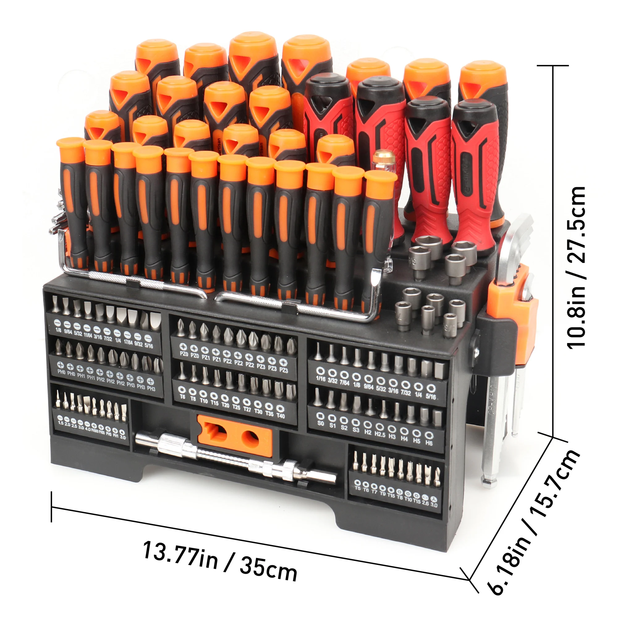 146 pieces of magnetic screwdriver set, plastic frame tool set, cross shaped, plum blossom, hexagonal