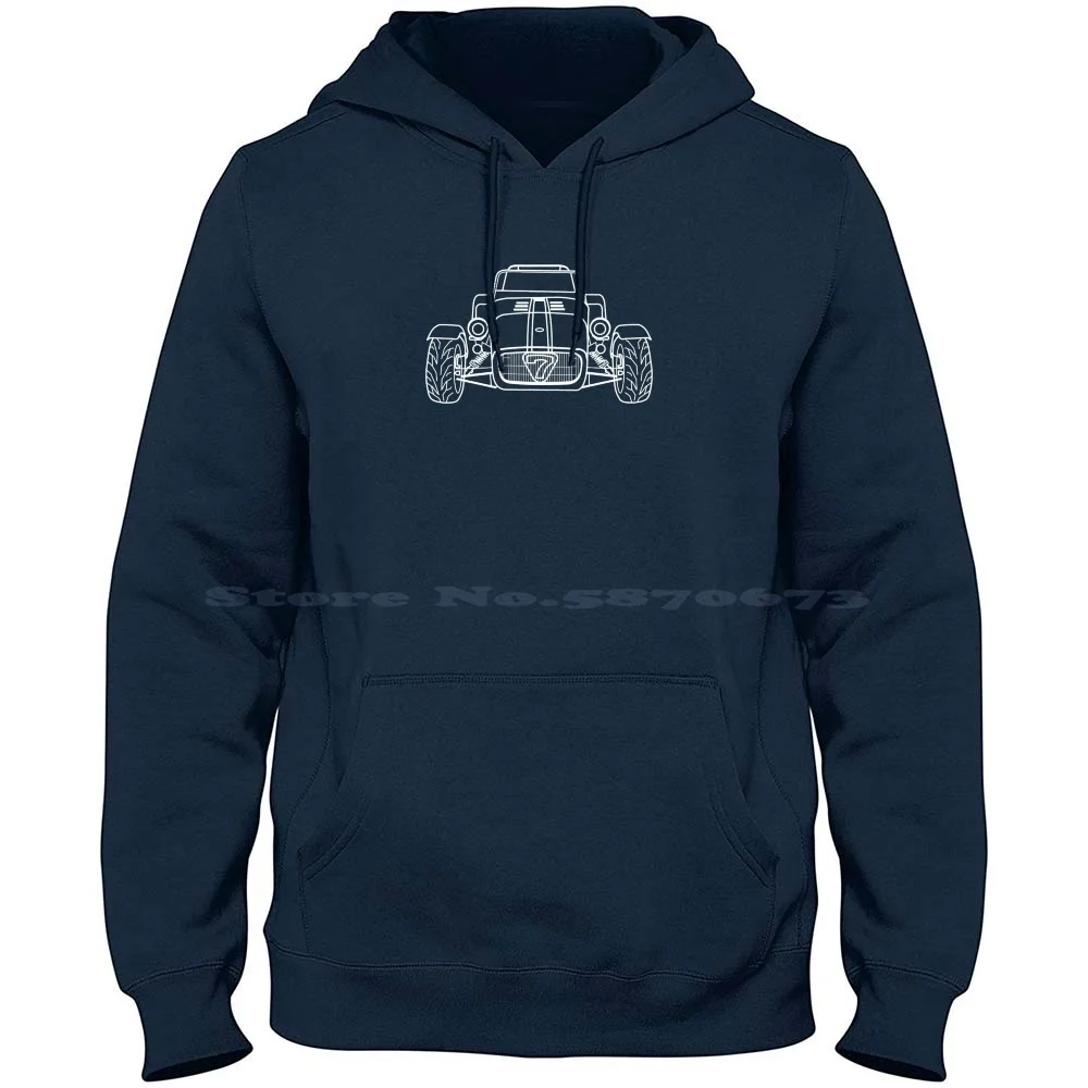 Caterham Super 7 100% Baumwolle Hoodie T-Shirt Super 7 Caterham 7 Lotus Caterham sieben Sportwagen UK Autos Racing Roadtrip