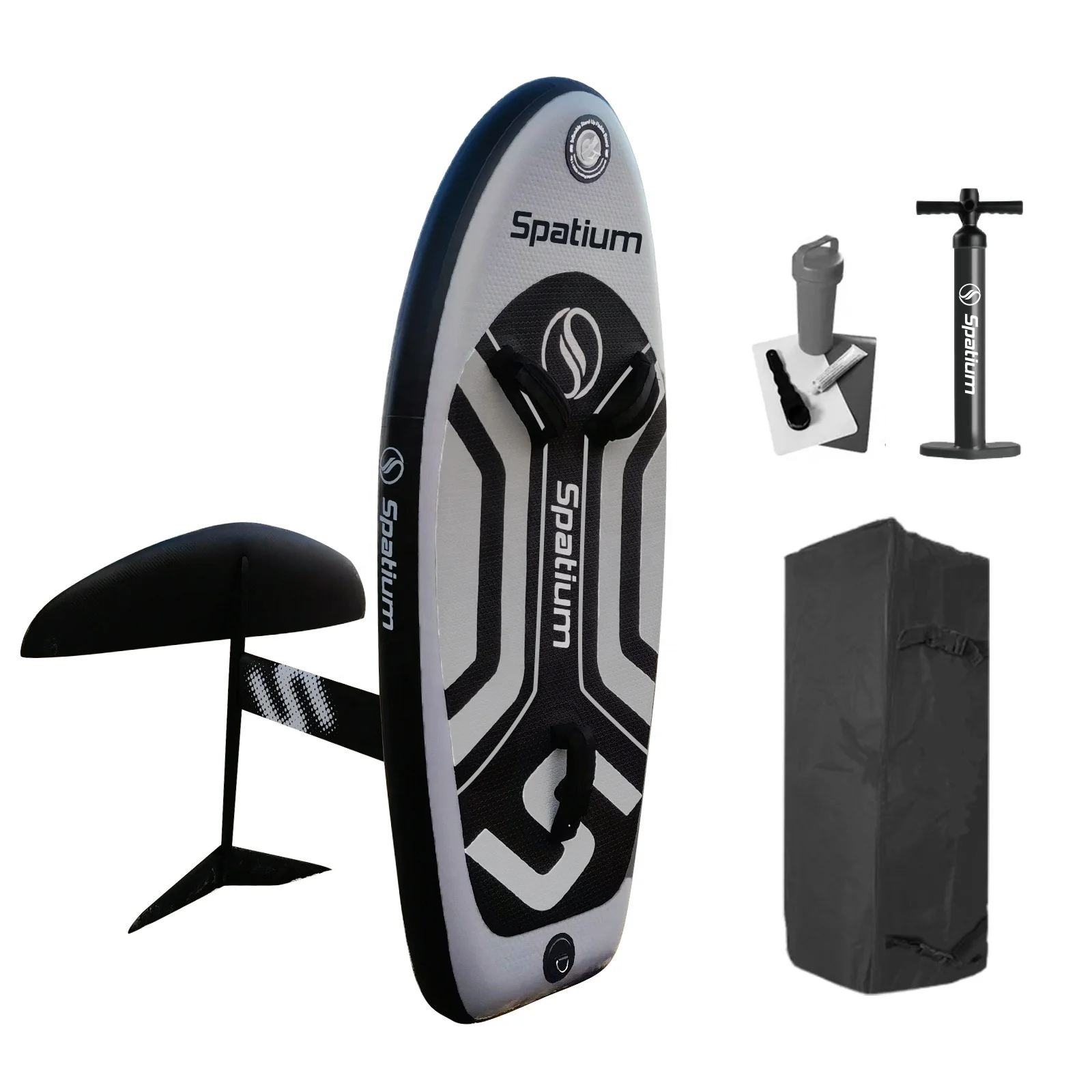 

Design Inflatable Surf Kite Wing Foil and Hydrofoil Board Set SUP Unpowered Hydrofoil Set for Skiing, Surfing, and Skateboarding