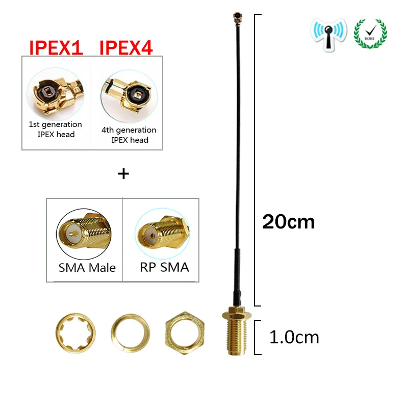 EOTH 2.4G 868MHz 915MHz Antenna LORA 12dbi SMA Male FEMALE GSM signal repeater external pigtail ipex 1 4 mhf4 waterproof Lorawan