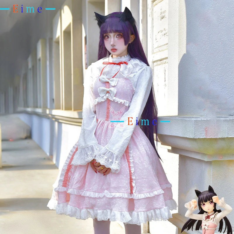 

Gokou Ruri Косплей Костюм Женское Милое Розовое Платье Необычные Вечерние Костюм Хэллоуин Карнавальная Униформа Аниме Одежда На Заказ