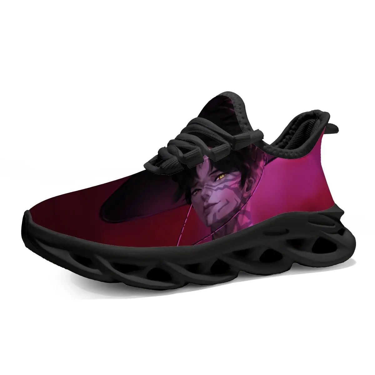 

Lightweight Round Head Witch Hunter Team Cartoon Animation Pattern Two-color Soft-soled High-quality Lace-up Casual Sports Shoes