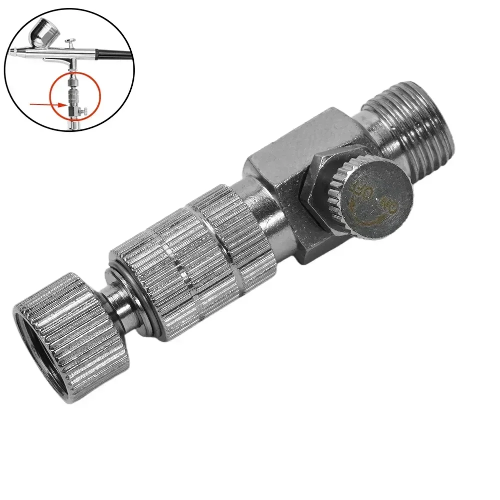 

Airbrush Adapter Spray Painting Airbrush Adapter Coupling Connecter Fast Connection Fittings Adjustable For Tracheal Ligation