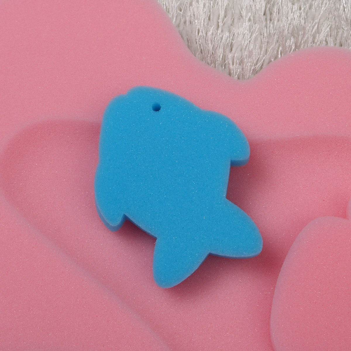 

1pc Baby Bath Sponge Mat Non-Slip Bathtub Cushion For Infant Newborn Bathing Support Pillow Comfortable Cartoon Design Pink
