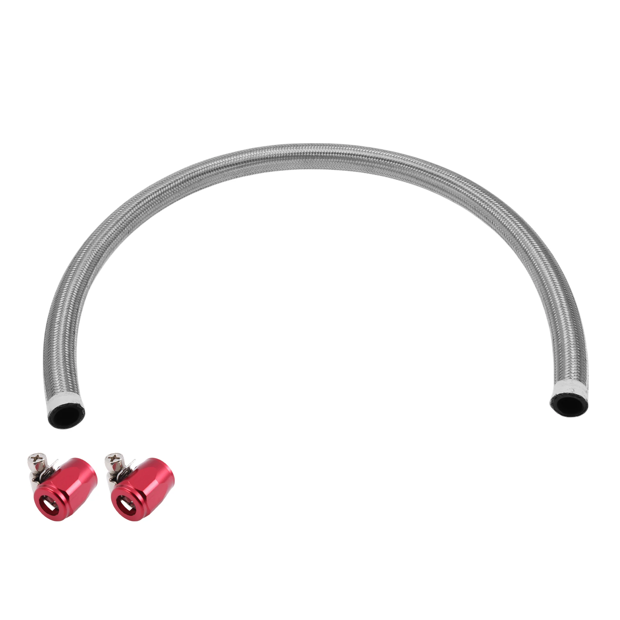 

UXCELL AN-16 Комплект топливопровода 3,05 фута Вакуумный шланг Автомобильный топливный шланг с зажимами