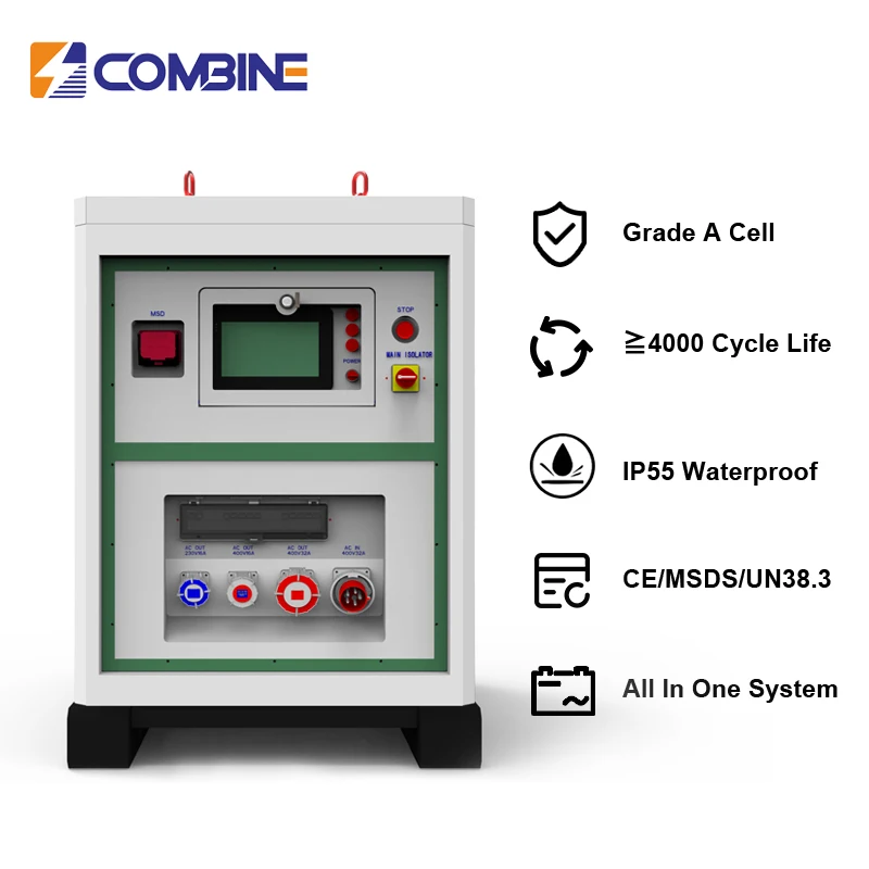COMBINE Lithium-Ion Battery 576V 600V Energy Storage System 100kWh 199kwh for Commercial and Industrial Use With PV Inverter