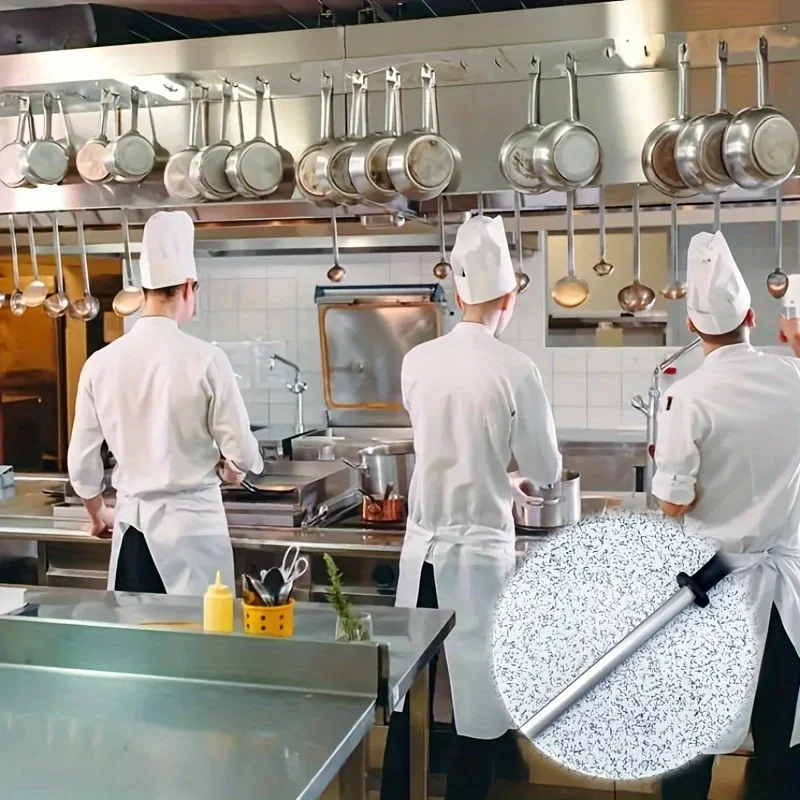 Professional kitchen knife sharpening rods, culinary blade sharpening rods or sticks