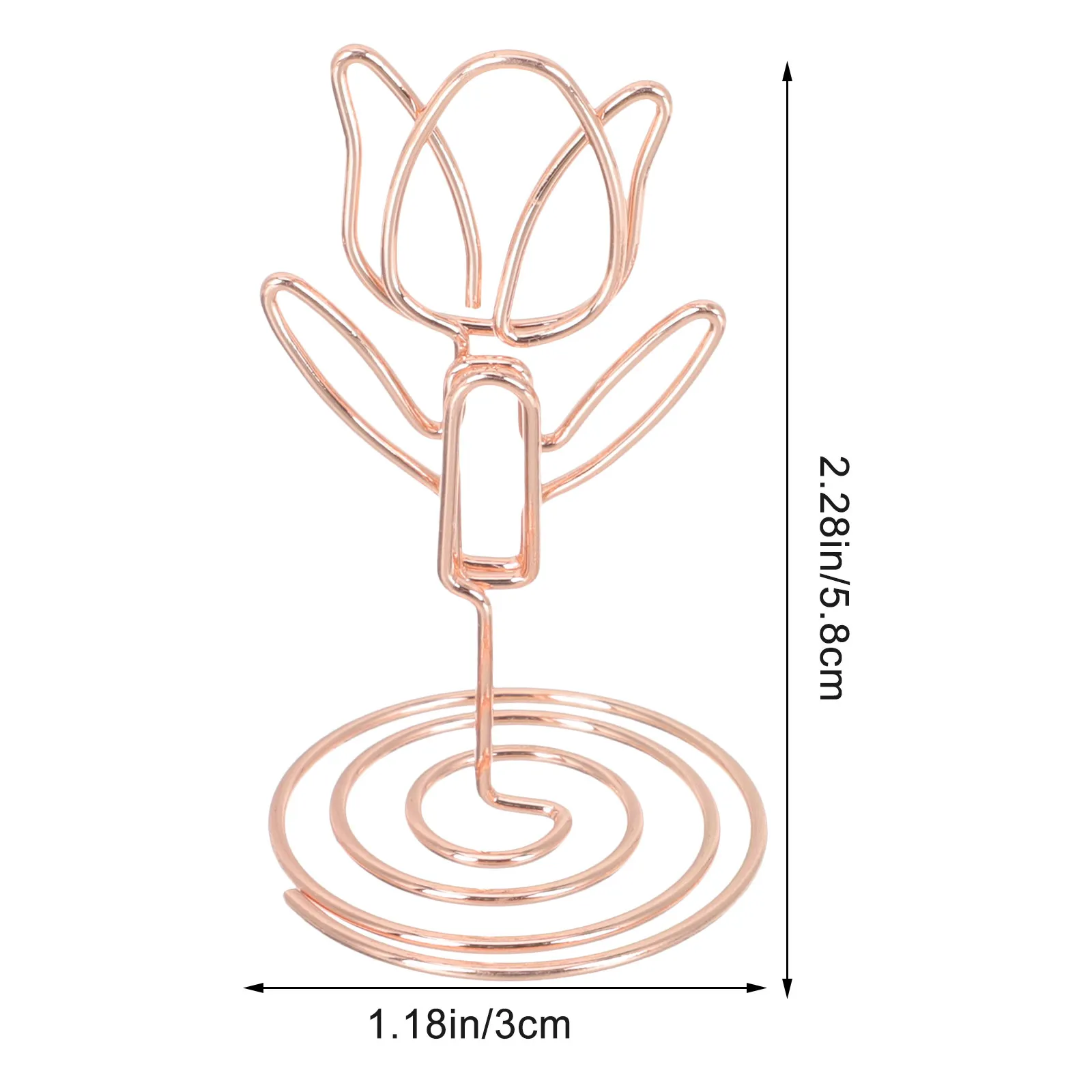10Pcs Metal Place Card Holders Stable Photo Holders Compact Table Number Stand Elegant Design for Wedding Birthday Memo Clip