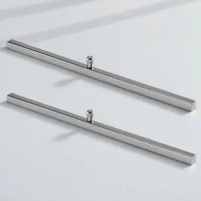 

2Pcs Stainless Steel Paperweight White Iron Calligraphy Tool Waterproof Rustproof Simple Design for Drawing Writing Practice