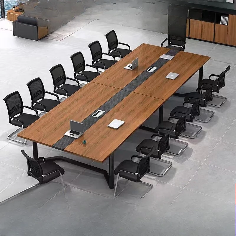 

Conference table long table simple modern reception table and chair combination negotiation training long office furniture
